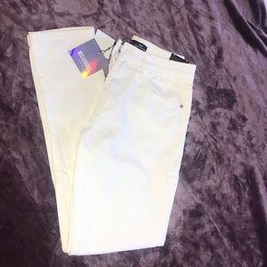 White high rise mom jeans